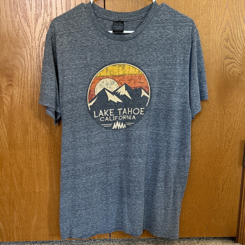 Lake Tahoe Graphic Short Sleeve Tee - Gray